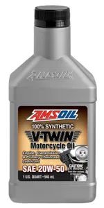 AMSOIL 20W-50 Synthetic V-Twin Motorcycle Oil