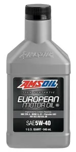 1 quart bottle of Amsoil SAE 5W-40 FS Synthetic European Motor Oil - EFM - National Synthetics
