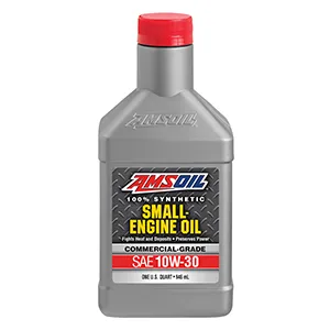 1 quart bottle of AMSOIL 10w-30 Small Engine Oil - ASE - National Synthetics